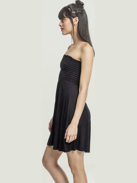 Sommer Mini Damenkleid Schwarz