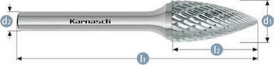 Karnasch Φρεζάκι Σκαψίματος Καρβιδίου 10mm 113061.045 1pcs