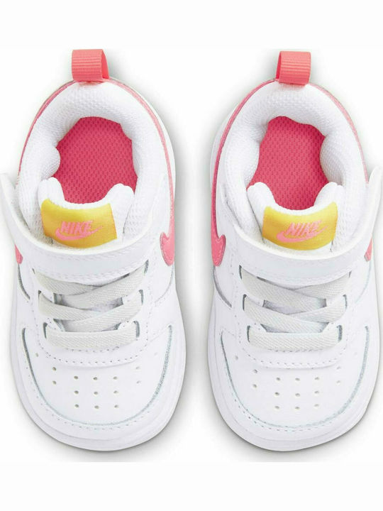 Borough Low 2 Kids Sports Shoes with Hoop & Loop Closure White