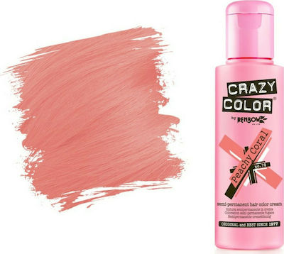 Crazy Color Semi-Permanent Temporary Dye 70 Peachy Coral 100ml 15gr