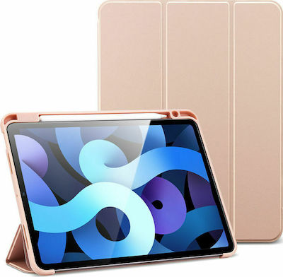 ESR Rebound Pencil Flip Cover Δερματίνης Ροζ Χρυσό (iPad Air 2020/2022)