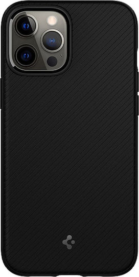 Spigen Mag Armor Umschlag Rückseite Silikon Schwarz (iPhone 12 / 12 Pro)