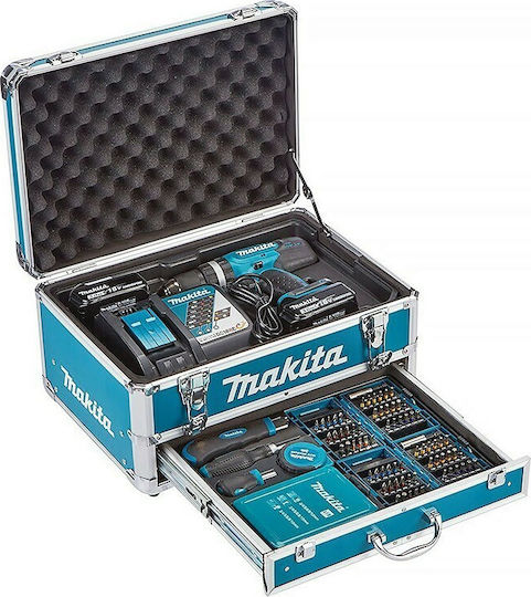 Makita DHP453RFX2 Percussive Drill Driver Battery 18V 2x3Ah
