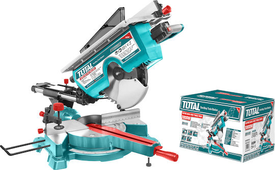 Total Φαλτσοπρίονο Ρεύματος 1800W Δύο Εργασιών Συρόμενο Διαμέτρου 305mm
