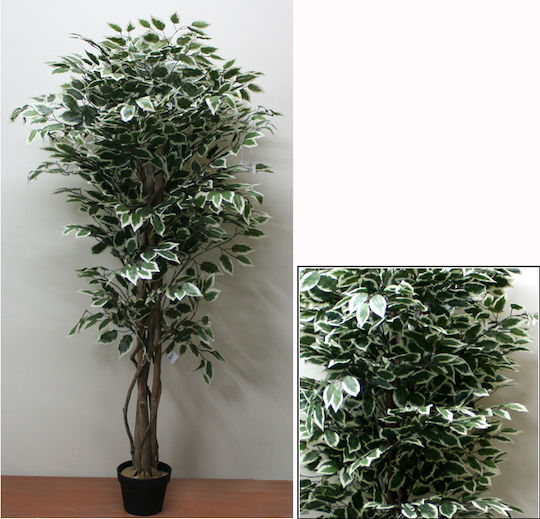 Künstliche Pflanze im Topf Benjamin Grün 150cm Marhome