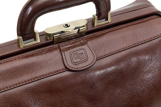 Elite Bags Δερμάτινη Ιατρική Τσάντα Classy's σε Καφέ Χρώμα