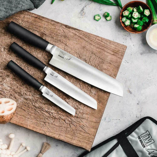 Kai Tim Malzer Kamagata Knife Santoku from Stainless Steel 20cm