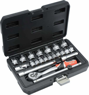 Yato Ratschen- & Steckschlüssel-Sets 3\8" 22Stück