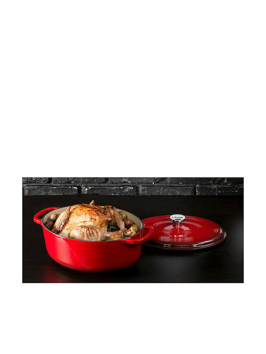 Lodge Dutch Oven Oval Cast Iron 39.88x29.08cm 1pcs