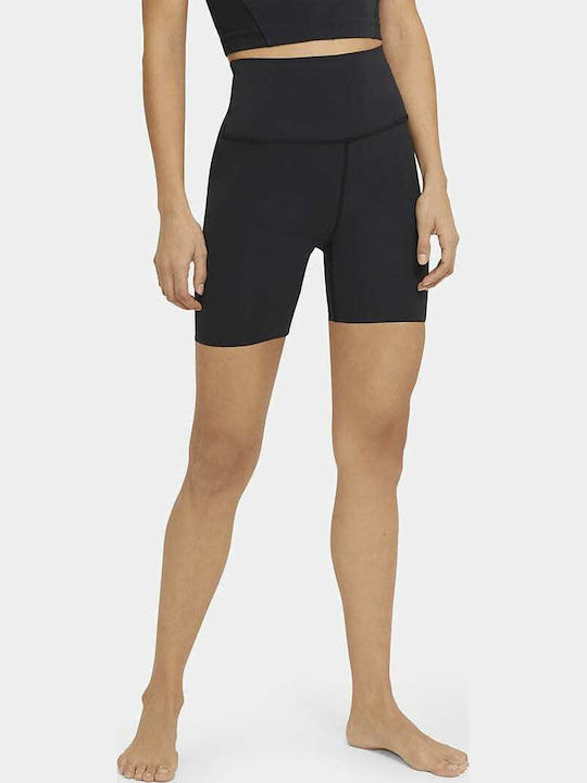 Dri-Fit Luxe Yoga Frauen Kurze Hosen Leggings Hochgeschnitten Schwarz