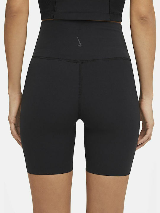 Dri-Fit Luxe Yoga Frauen Kurze Hosen Leggings Hochgeschnitten Schwarz