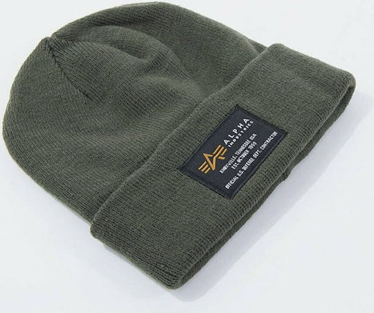 Beanie Ανδρικός Σκούφος Πλεκτός σε Χακί χρώμα