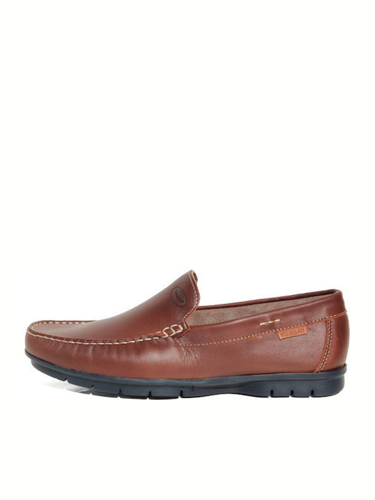 Sea & City Men's Leather Moccasins Tabac Brown