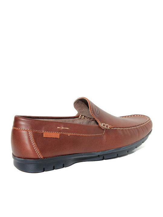 Men's Leather Moccasins Tabac Brown