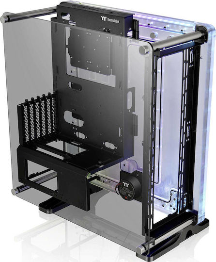 Thermaltake DistroCase 350P Gaming Midi Tower Κουτί Υπολογιστή με Πλαϊνό Παράθυρο και RGB Φωτισμό Μαύρο