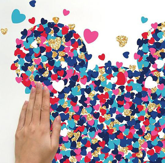 RoomMates Decor Kids Wall Sticker Minnie's Confetti Heart