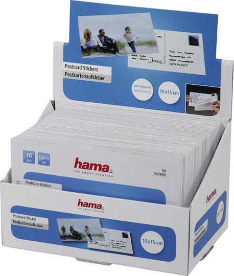 HAMA Small Adhesive Labels in Black Color 10x15mm