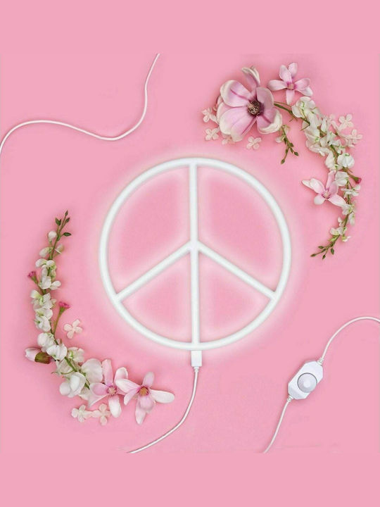 A Little Lovely Company Παιδικό Φωτιστικό Τοίχου Πλαστικό Peace