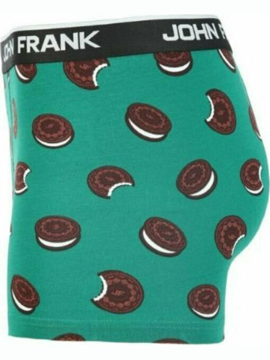 Cookies Herren Boxershorts Grün mit Mustern 1Packung