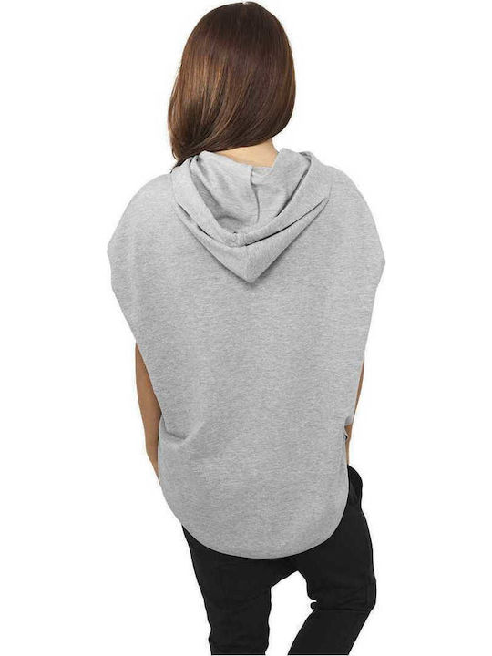 Urban Classics Women's Long Hooded Sweatshirt Grey Melange