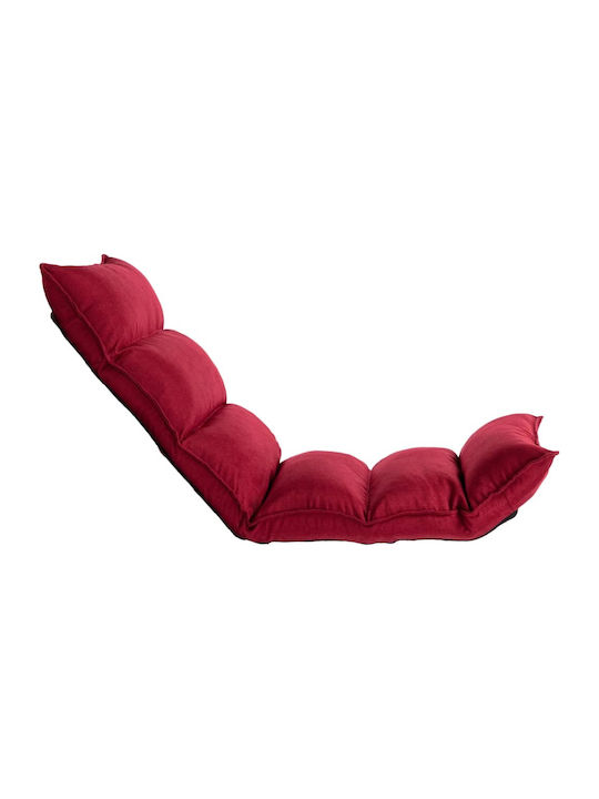 Multifunctional Bean Bag Chair Waterproof Burgundy 135x50x13cm