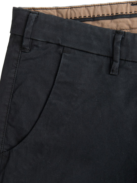 Παντελόνι Chino Ελαστικό σε Slim Εφαρμογή Μαύρο