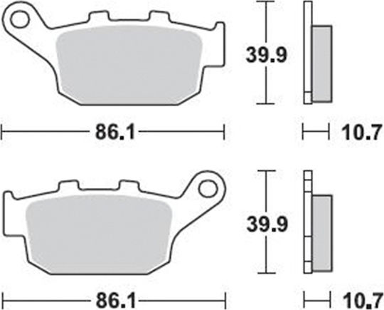 Braking Motorcycle Brake Pads Rear Brake Pads Yamaha X-Max 250 / Africa 750 for Yamaha X-MAX 250