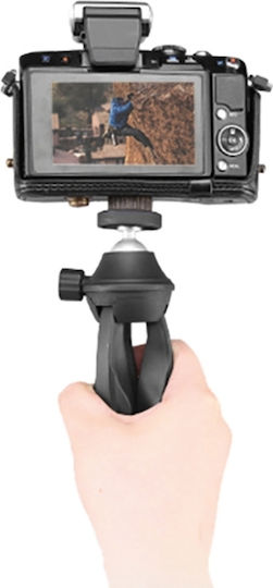 Braun Phototechnik Tisch Tripod MT-18 mit Smartphone Halter Schwarz