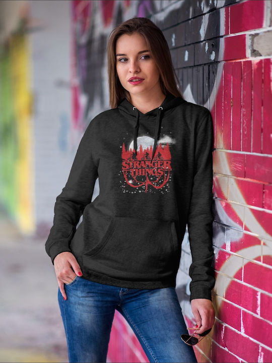 Stranger Things Upside Down W Hoodie - FRENCH NAVY