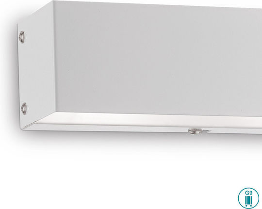 Ideal Lux Up-down Μοντέρνο Φωτιστικό Τοίχου με Ντουί G9 Λευκό 20x7x6εκ.