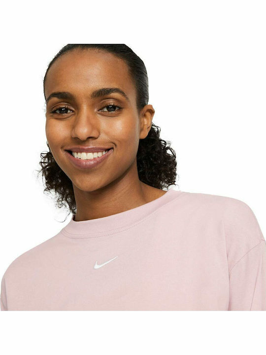 Rochie Sport Mini Swoosh Mânecă Lungă Șampanie