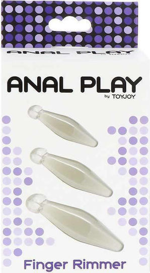 ToyJoy Finger Rimmer Anal Plugs Set Transparent 3pcs