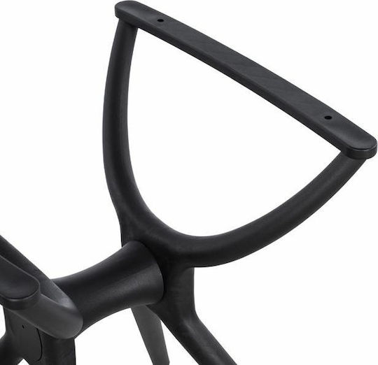 Freebox Polypropylene Table Stand with Adjustable Black 60x61x73cm