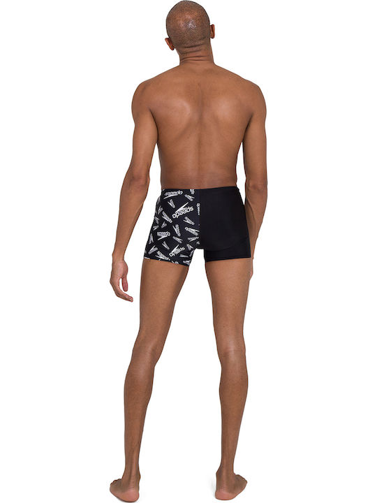 Speedo Men's Swimwear Shorts Black with Patterns