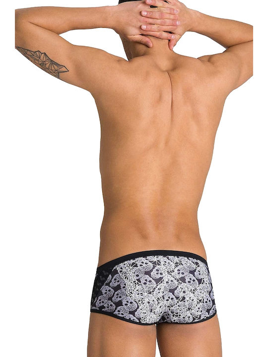 Arena Crazy Pop Skulls Herren Badehose Slip Mehrfarbig