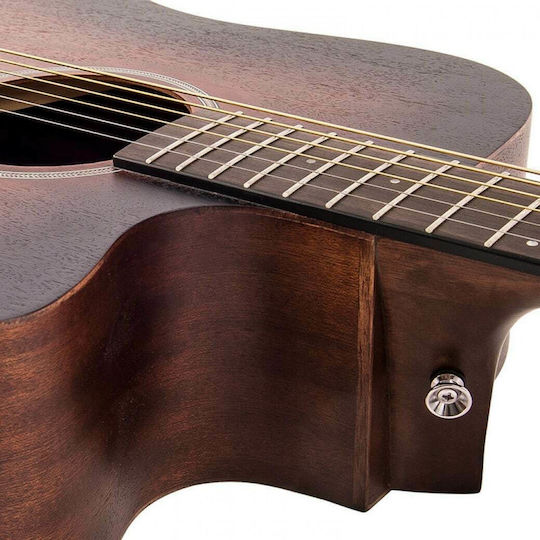 Vintage Semi-Akustik Gitarre VE-440WK Ausschnitt Braun