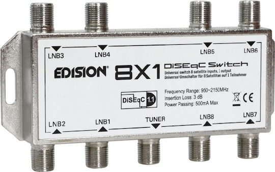 Edision DISEQC 8x1 DiSEqC Switch Satellite 02-01-0005