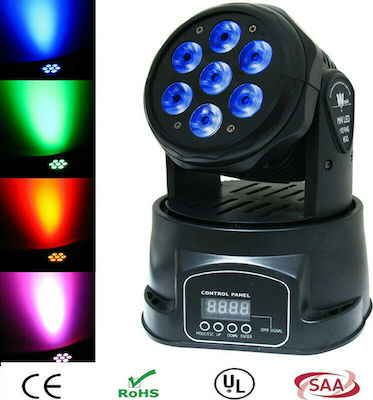 Art Sound Moving Light Wash LED with Robotic Head AL-1025 Mini Set (4 Lights) RGBW