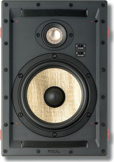Focal 300IW6 Εντοιχιζόμενο Ηχείο (Τεμάχιο) Μαύρο