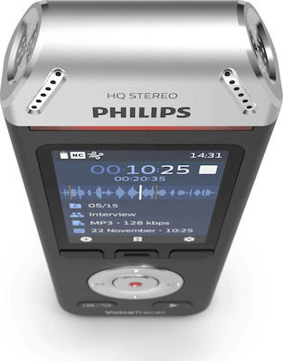 Philips Συσκευή Υπαγόρευσης DVT2110 με Eσωτερική Μνήμη 8GB