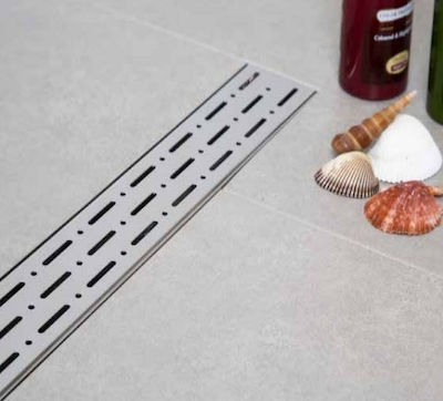 Tema Rain 93764 Stainless Steel Channel Floor with Output 50mm and Size 40x6.5cm Silver