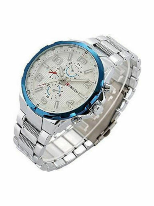 Curren 8276 Мъжки часовник с Батерия и Метална гривна
