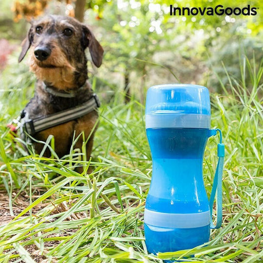 InnovaGoods Pettap Bottle Silicone Water for Dog & Cat 300ml in Light Blue Color