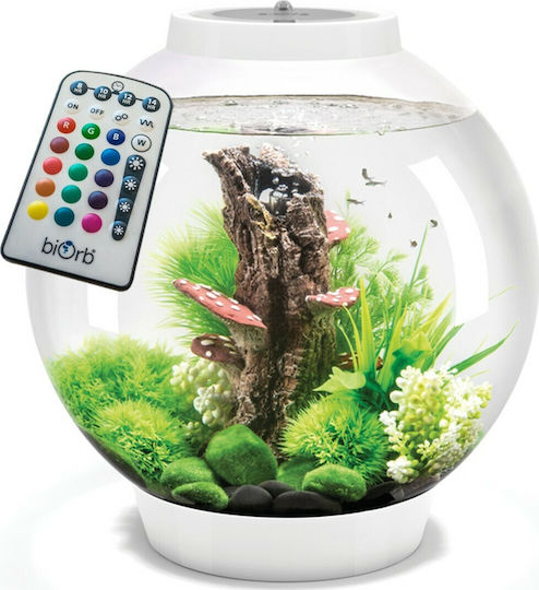 Oase biOrb Classic 30 MCR Led Ενυδρείο Ψαριών Χωρητικότητας 30lt με Φωτισμό 40x42x42εκ. Λευκό