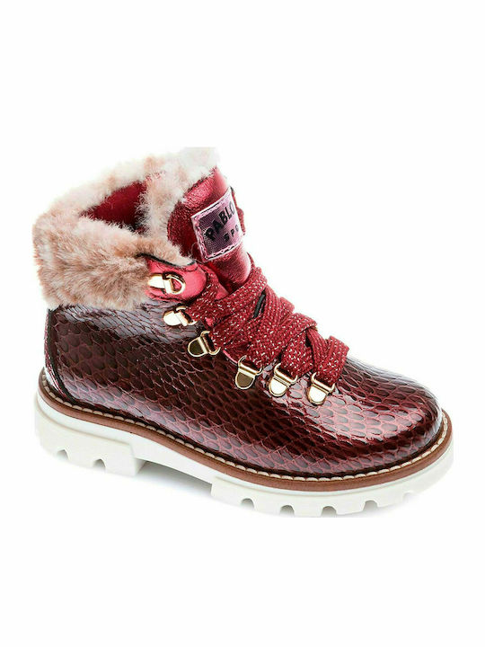 Pablosky Kids Boots with Lace Burgundy