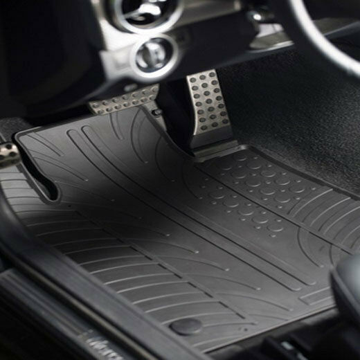 Gledring Satz Vorder- und Hintermatten 4Stück aus Gummi für Seat Ibiza 2008-2017 Schwarz
