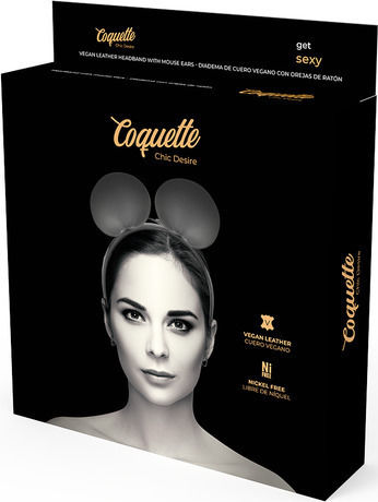 Coquette Chic Desire Headband With Mouse Ears Sexy Στέκα Μαύρη