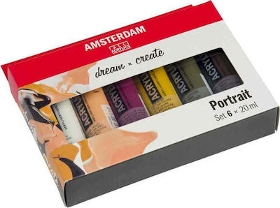 Royal Talens Amsterdam All Acrylics Portrait 20ml 6τμχ