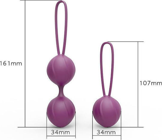 Engily Ross Kelly Kegel Balls Silicone Κολπικές Μπάλες Μωβ