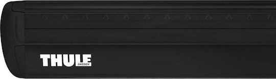 Thule Μπάρες Οροφής Αλουμινίου Wingbar Evo 135εκ. Universal (Σετ χωρίς πόδια) Μαύρες